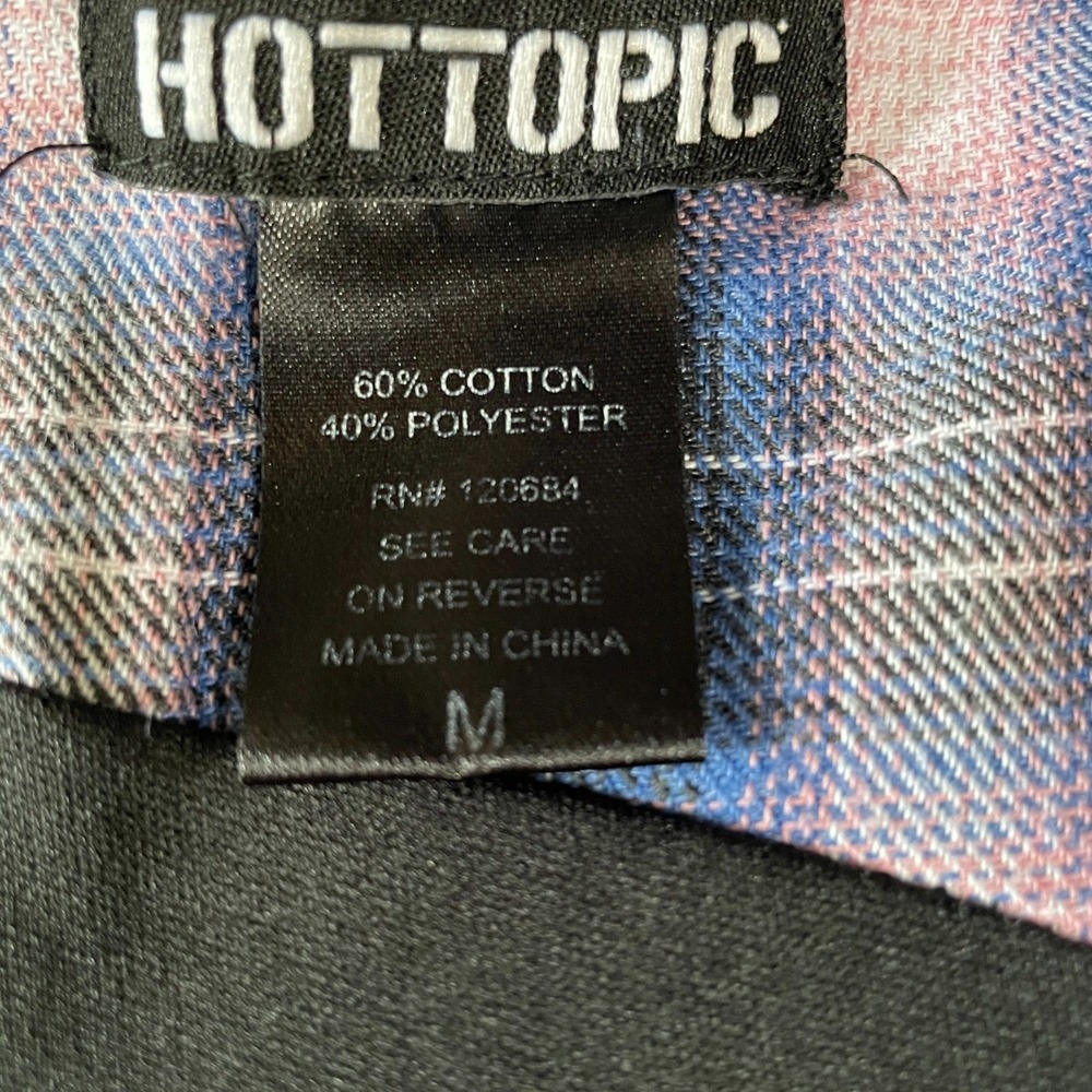 Hot Topic Plaid Cutout Dress Medium Y2K Grunge Punk Alternative Summer Outfit - Picture 3 of 10